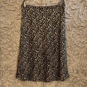 J. Crew Pull On Cheetah Skirt